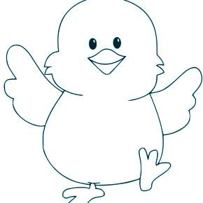 Раскраска Цыплята Раскраска Цыплята