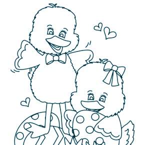 Раскраска Цыплята Раскраска Цыплята