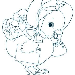 Раскраска Цыплята Раскраска Цыплята