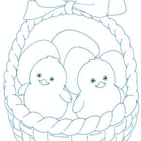 Раскраска Цыплята Раскраска Цыплята