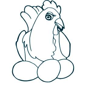 Раскраска Цыплята Раскраска Цыплята