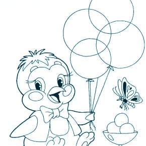 Раскраска Цыплята Раскраска Цыплята