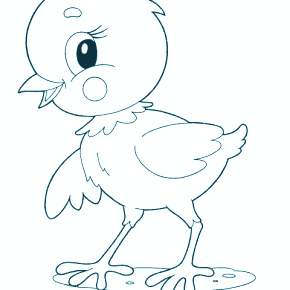 Раскраска Цыплята Раскраска Цыплята