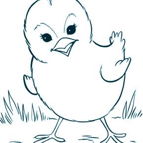 Раскраска Цыплята Раскраска Цыплята