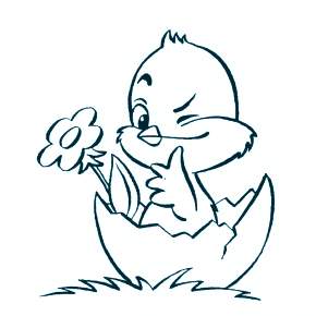 Раскраска Цыплята Раскраска Цыплята