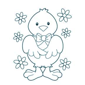Раскраска Цыплята Раскраска Цыплята