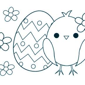 Раскраска Цыплята Раскраска Цыплята