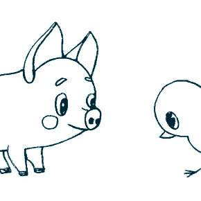 Раскраска Цыплята Раскраска Цыплята