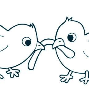 Раскраска Цыплята Раскраска Цыплята