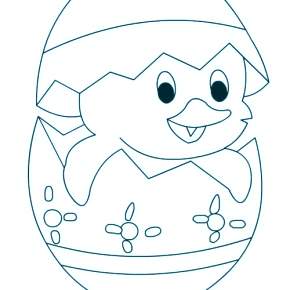 Раскраска Цыплята Раскраска Цыплята