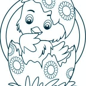 Раскраска Цыплята Раскраска Цыплята