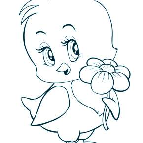 Раскраска Цыплята Раскраска Цыплята