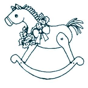 Раскраска Лошадка качалка