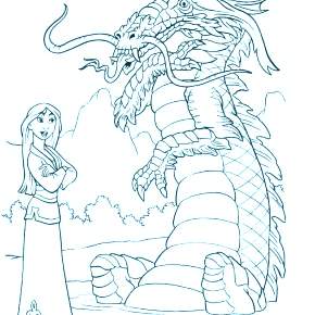 Раскраска Райя и последний дракон