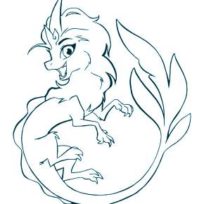 Раскраска Райя и последний дракон