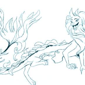 Раскраска Райя и последний дракон