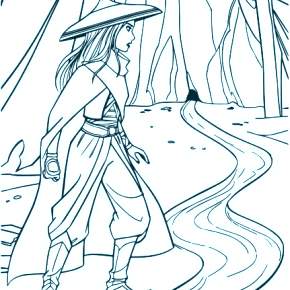 Раскраска Райя и последний дракон