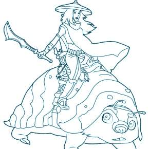 Раскраска Райя и последний дракон