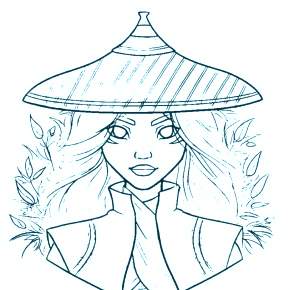 Раскраска Райя и последний дракон