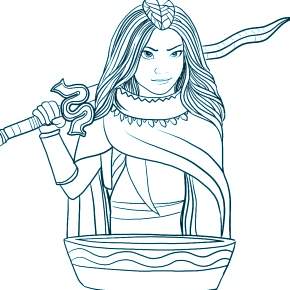 Раскраска Райя и последний дракон