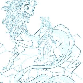 Раскраска Райя и последний дракон