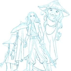 Раскраска Райя и последний дракон