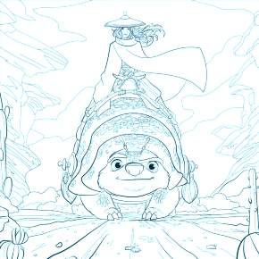 Раскраска Райя и последний дракон