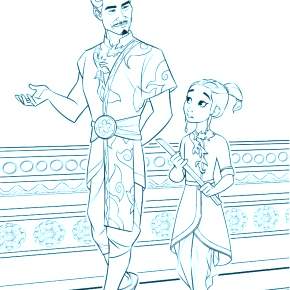 Раскраска Райя и последний дракон