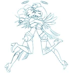 Раскраска Друзья ангелов