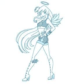 Раскраска Друзья ангелов