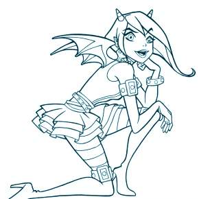 Раскраска Друзья ангелов