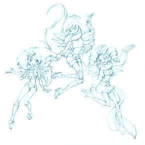 Раскраска Друзья ангелов