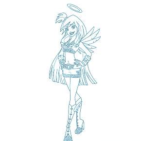 Раскраска Друзья ангелов