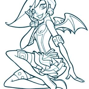 Раскраска Друзья ангелов