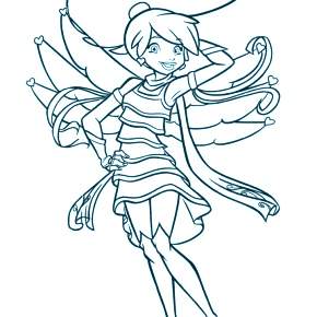 Раскраска Друзья ангелов