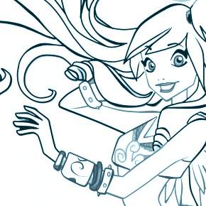 Раскраска Друзья ангелов