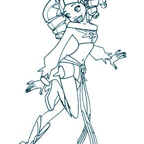 Раскраска Друзья ангелов