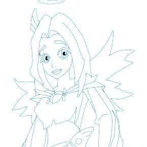 Раскраска Друзья ангелов