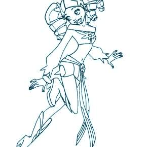 Раскраска Друзья ангелов