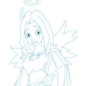 Раскраска Друзья ангелов