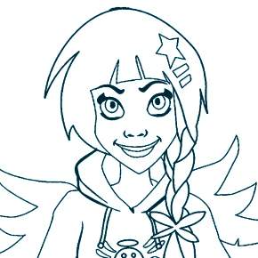 Раскраска Друзья ангелов