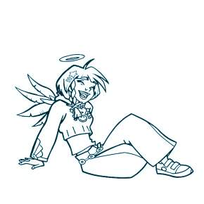 Раскраска Друзья ангелов