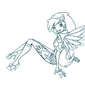 Раскраска Друзья ангелов