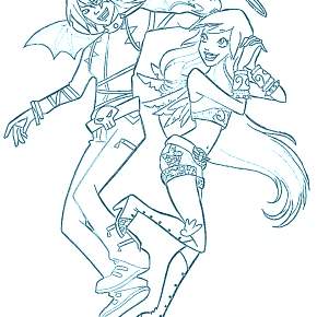 Раскраска Друзья ангелов