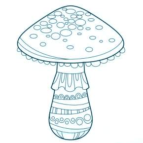 Раскраска Мухомор