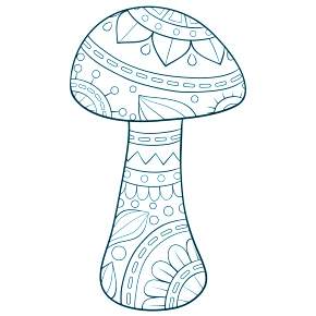 Раскраска Мухомор