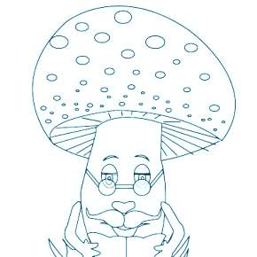 Раскраска Мухомор