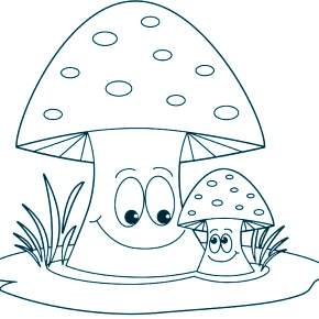 Раскраска Мухомор