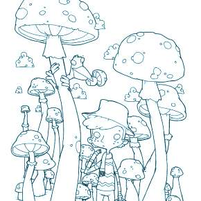 Раскраска Мухомор