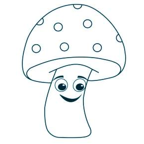 Раскраска Мухомор